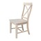 International Concepts Set of 2 Creekside X-Back Chairs, Unfinished C-27P - alternate 7